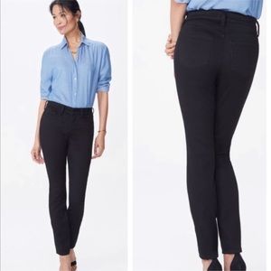NYDJ Alina Leggings Black Comfort Jeans Shirt Size 8 US Made